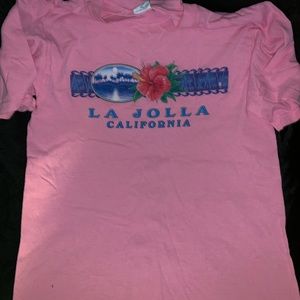 La Jolla California Pink T Shirt